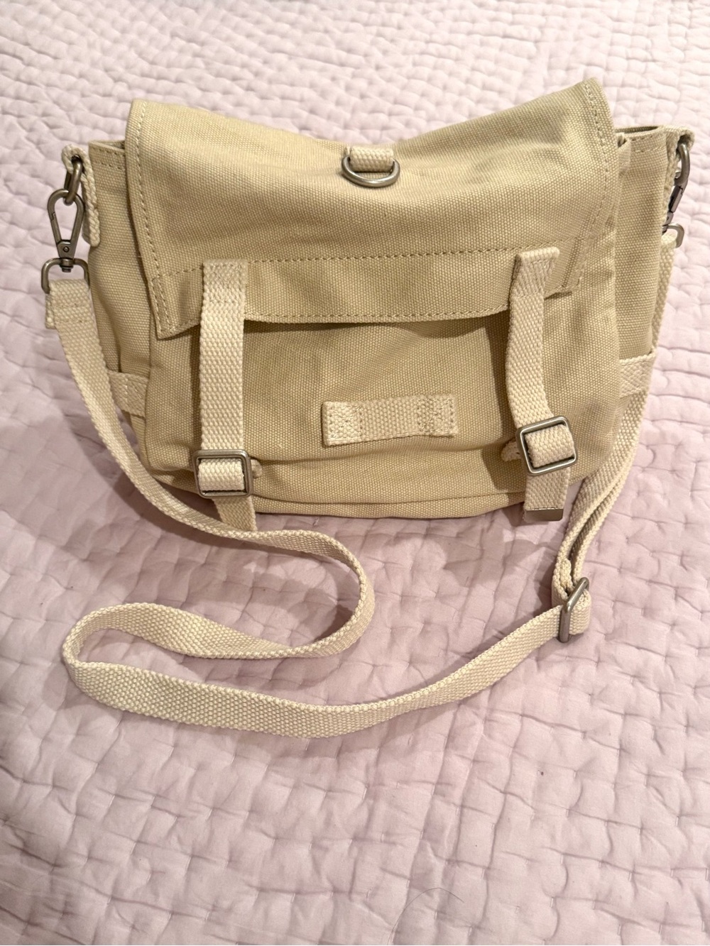 Brandy Melville Canvas Messenger Bag